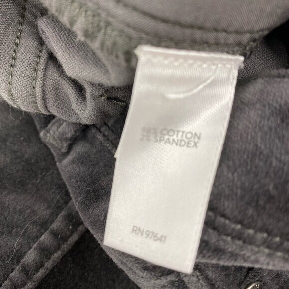 J Jill Charcoal Gray Velvet Velour Pants Jeans Stretch Taper Womens 8 Petite - Picture 4 of 4